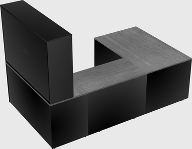 U-shaped desk