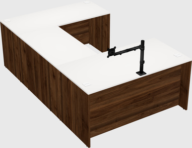 U-shaped desk