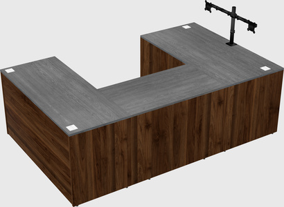 U-shaped desk