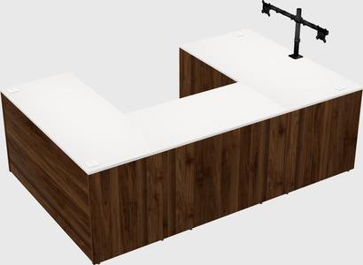 U-shaped desk