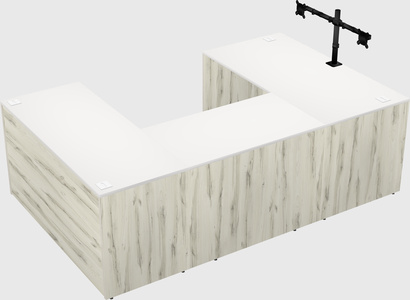 U-shaped desk