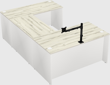 U-shaped desk