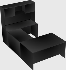 U-shaped desk
