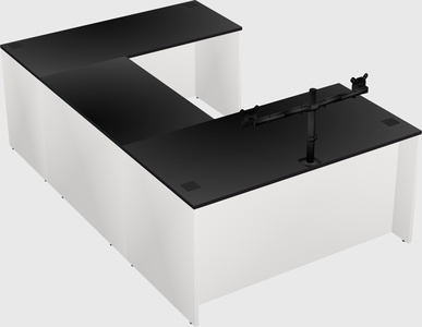 U-shaped desk