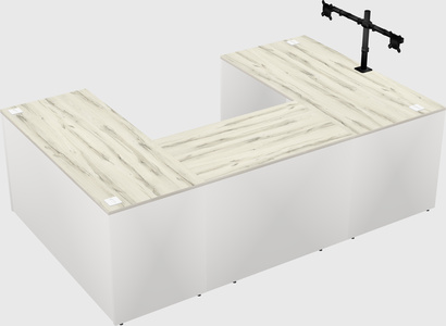 U-shaped desk
