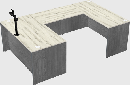 U-shaped desk