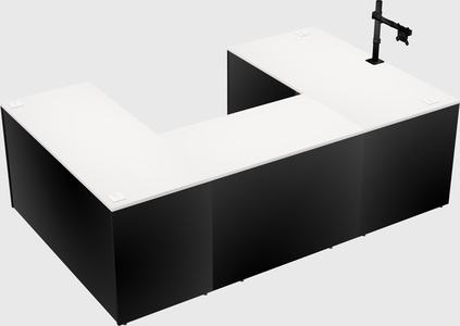 U-shaped desk