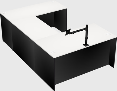 U-shaped desk