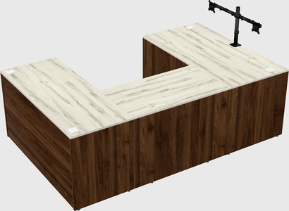 U-shaped desk