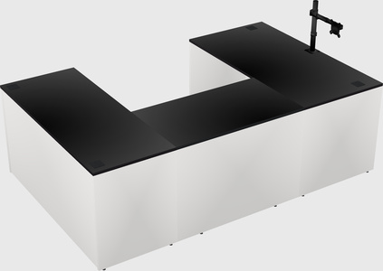 U-shaped desk