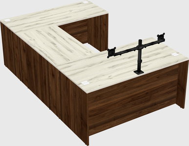 U-shaped desk
