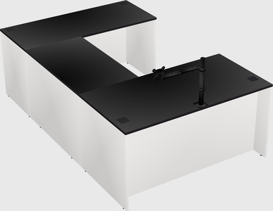 U-shaped desk