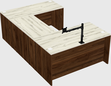 U-shaped desk