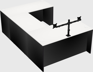 U-shaped desk