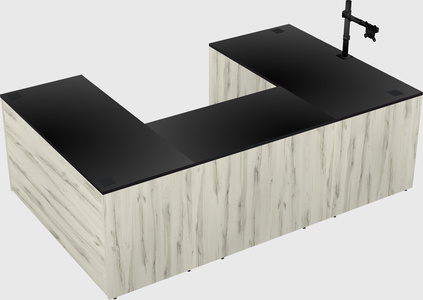 U-shaped desk