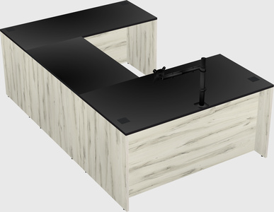 U-shaped desk