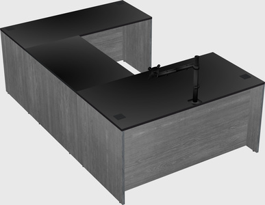 U-shaped desk