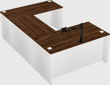 U-shaped desk