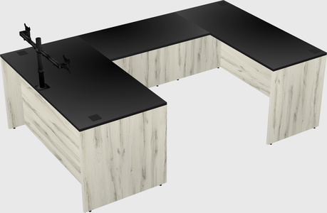 U-shaped desk