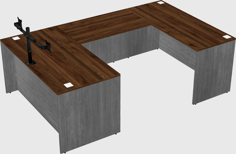 U-shaped desk