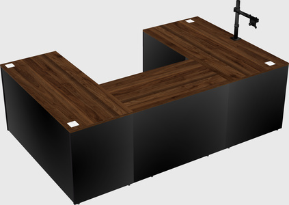 U-shaped desk