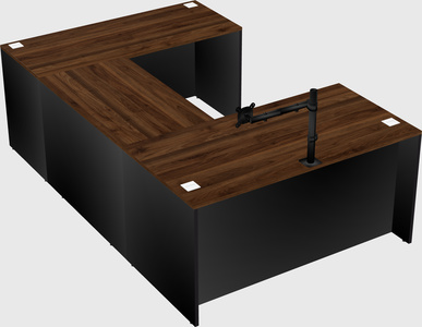 U-shaped desk