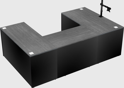 U-shaped desk