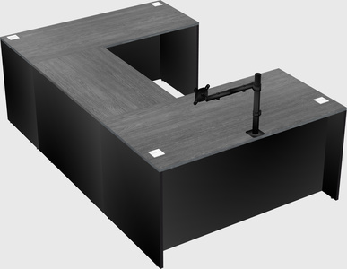U-shaped desk