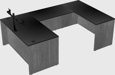 U-shaped desk