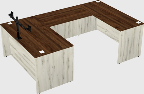 U-shaped desk