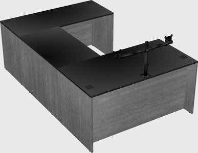 U-shaped desk