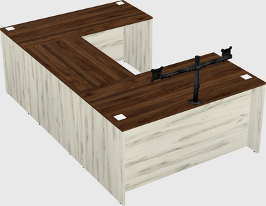 U-shaped desk