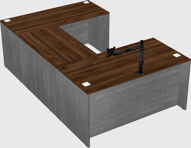 U-shaped desk