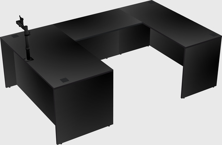 U-shaped desk