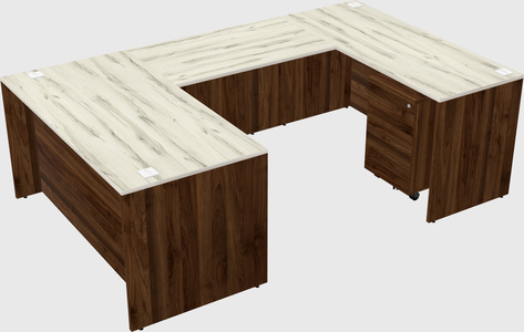 U-shaped desk
