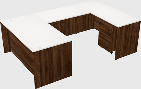 U-shaped desk