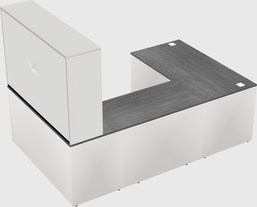 U-shaped desk