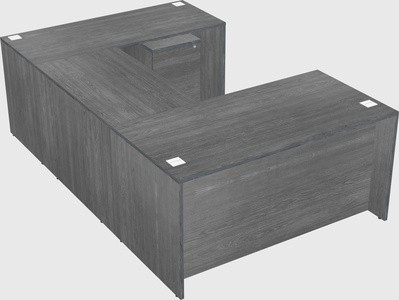 U-shaped desk