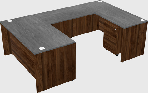 U-shaped desk