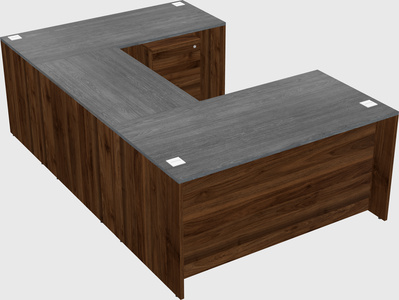U-shaped desk