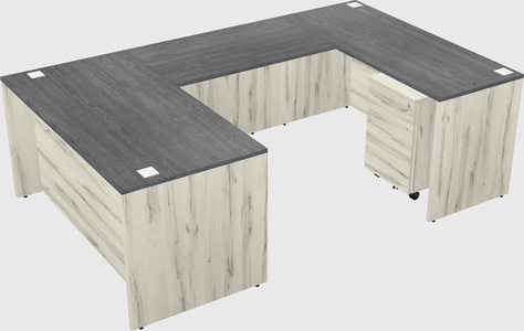 U-shaped desk