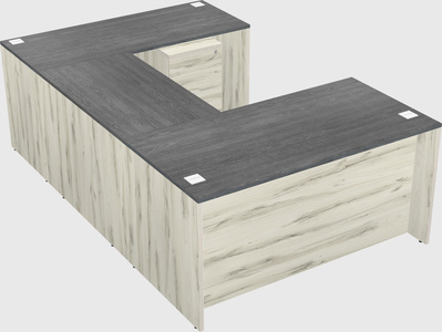 U-shaped desk