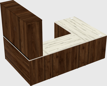 U-shaped desk