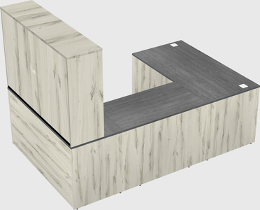 U-shaped desk
