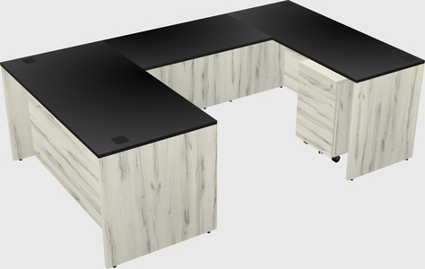 U-shaped desk