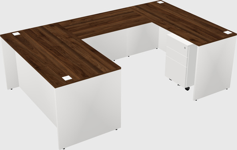 U-shaped desk