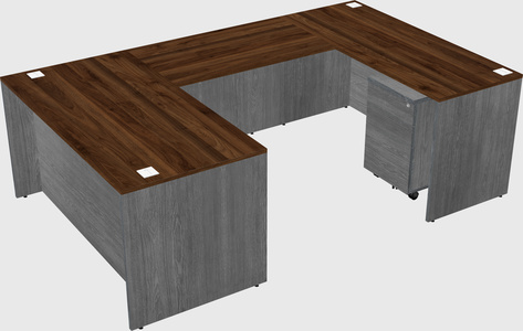 U-shaped desk