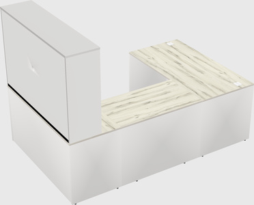 U-shaped desk