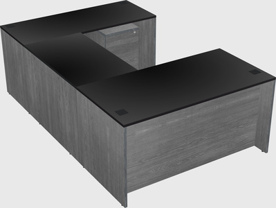 U-shaped desk