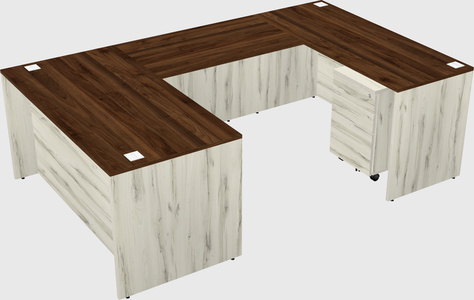 U-shaped desk